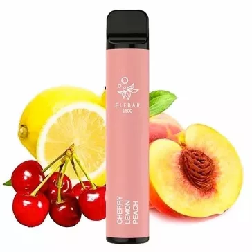 ELF BAR 1500 - Cherry Lemon Peach 5% Nicotine Disposable Vape