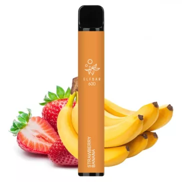 ELF BAR 600 - Strawberry Banana 2% Nicotine Disposable Vape