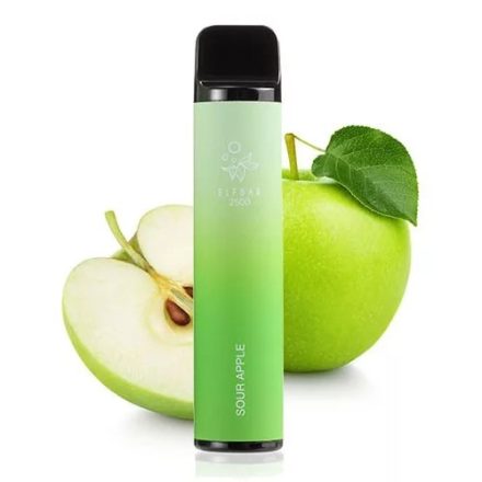 ELF BAR 2500 - Sour Apple 5% Nicotine Disposable Vape