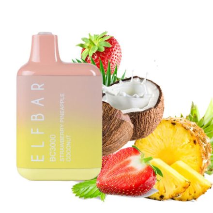 ELF BAR BC3000 - Strawberry Pineapple Coconut 5% Nicotine Disposable Vape - Rechargeable