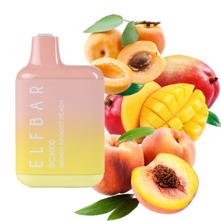 ELF BAR BC3000 - Mango Apricot Peach 5% Nicotine Disposable Vape - Rechargeable