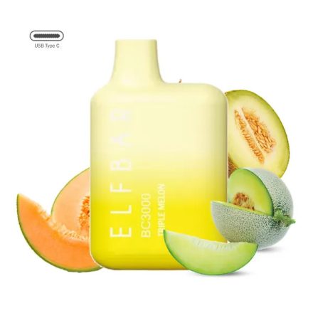 ELF BAR BC3000 - Triple Melon 5% Nicotine Disposable Vape - Rechargeable