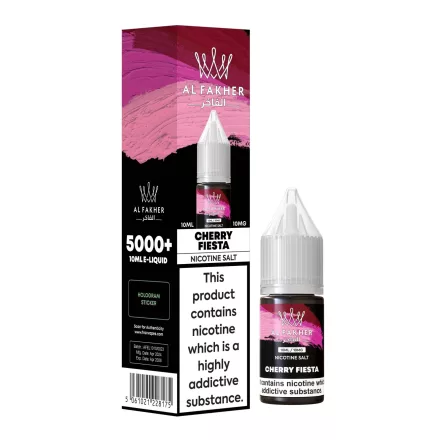 Al Fakher Cherry Fiesta 20mg Nic Salt E-Liquid 10ml bottle