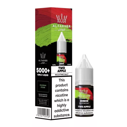 Al Fakher Two Apple 20mg Nic Salt E-Liquid 10ml bottle