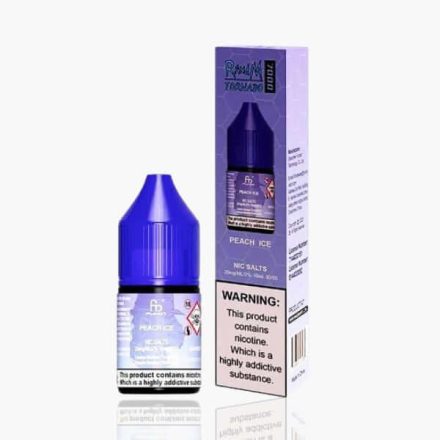 Fumot RandM Tornado Peach Ice 20mg Nic Salt E-Liquid 10ml bottle