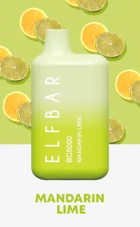 ELF BAR BC5000 - Mandarin Lime 5% Nicotine Disposable Vape - Rechargeable