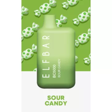 ELF BAR BC5000 - Sour Candy 5% Nicotine Disposable Vape - Rechargeable