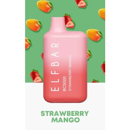 ELF BAR BC5000 - Strawberry Mango 5% Nicotine Disposable Vape - Rechargeable