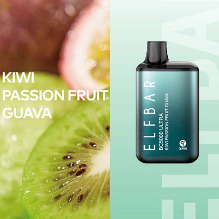 ELF BAR BC5000 Ultra - Kiwi Passion Fruit Guava 5% Nicotine Disposable Vape - Rechargeable