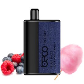 Beco Plush 8000 - Blue Razz Cotton Candy 2% Nicotine Disposable Pod Vape