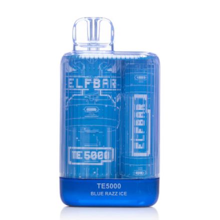ELF BAR TE5000 - Blue Razz Ice 5% Nicotine Disposable Vape - Rechargeable