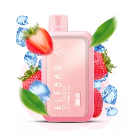 ELF BAR BC10000 - Strawberry Ice 5% Nicotine Disposable Vape - Rechargeable