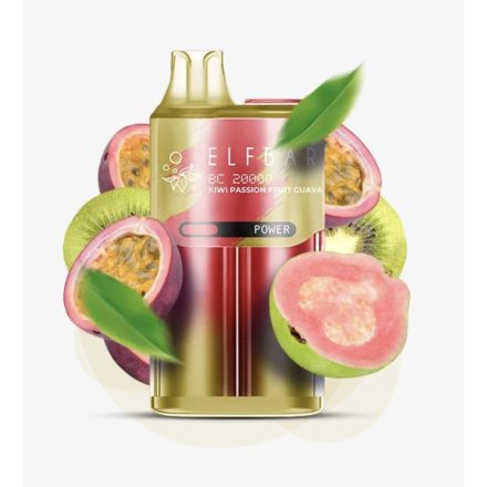 ELF BAR BC20000 - Kiwi Passion Fruit Guava 5% Nicotine Disposable Vape - Rechargeable