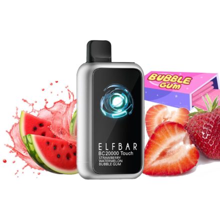 ELF BAR BC20000 Touch - Strawberry Watermelon Bubblegum 5% Nicotine Disposable Vape - Rechargeable