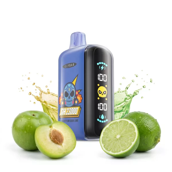 ELF BAR GH23000 Green Plum Sour Lime 5% disposable vape