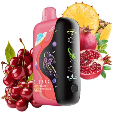 ELF BAR GH33000 - Cherry Pomegranate Pineapple Rechargeable Disposable Vape, 5% Nicotine