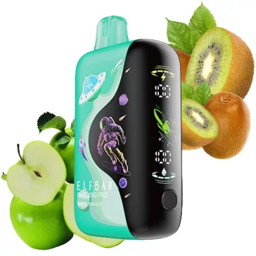 ELF BAR GH33000 - Apple Kiwi Ice Rechargeable Disposable Vape, 5% Nicotine