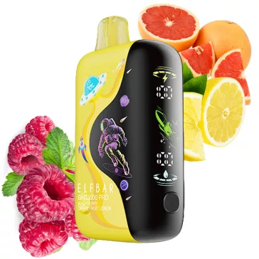 ELF BAR GH33000 - Raspberry Grapefruit Lemon Rechargeable Disposable Vape, 5% Nicotine