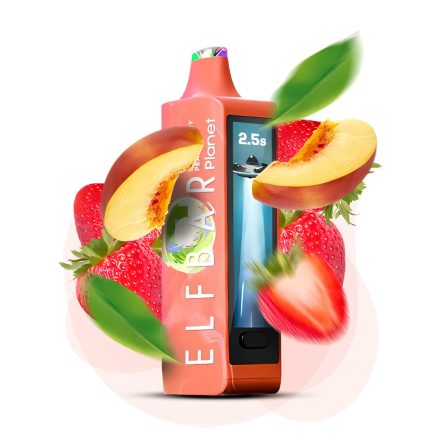 ELF BAR Planet 25000 - Strawberry Peach+ 5% Nicotine Disposable Vape