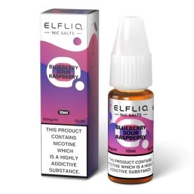   Elf Bar ELFLIQ – Blueberry Sour Raspberry 20mg Nic Salt E-Liquid 10ml