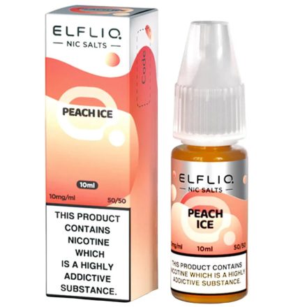 Elf Bar ELFLIQ Peach Ice 20mg Nic Salt E-Liquid 10ml bottle