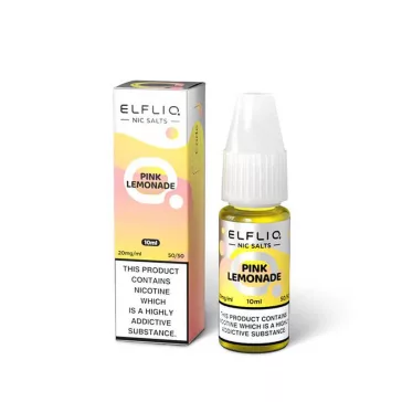 Elf Bar ELFLIQ Pink Lemonade 20mg Nic Salt E-Liquid 10ml bottle