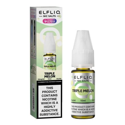 Elf Bar ELFLIQ Triple Melon 20mg Nic Salt E-Liquid 10ml bottle