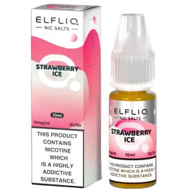 Elf Bar ELFLIQ Strawberry Ice 20mg Nic Salt E-Liquid 10ml bottle