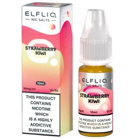 Elf Bar ELFLIQ Strawberry Kiwi 20mg Nic Salt E-Liquid 10ml bottle