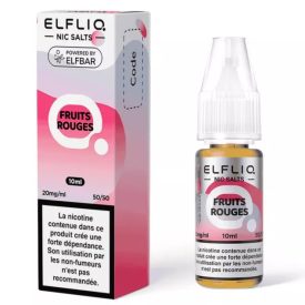 Elf Bar ELFLIQ Strawberry Raspberry Cherry Ice 20mg Nic Salt E-Liquid 10ml bottle