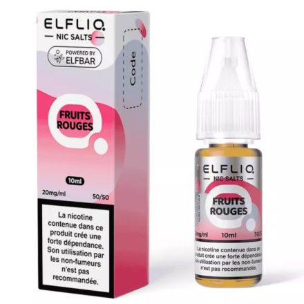 Elf Bar ELFLIQ Strawberry Raspberry Cherry Ice 20mg Nic Salt E-Liquid 10ml bottle