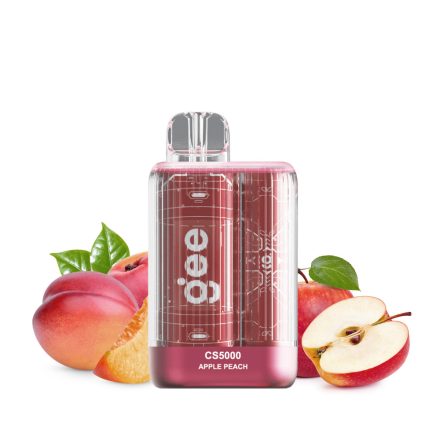GEE CS5000 - Apple Peach 2% Nicotine Disposable Vape - Rechargeable