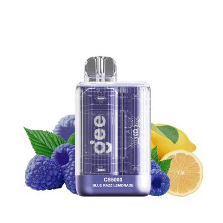 GEE CS5000 - Blue Razz Lemonade 2% Nicotine Disposable Vape - Rechargeable