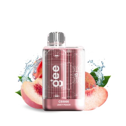 GEE CS5000 - Juicy Peach 2% Nicotine Disposable Vape - Rechargeable