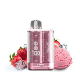 GEE CS5000 - Strawberry Ice Cream 2% Nicotine Disposable Vape - Rechargeable