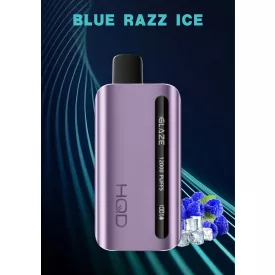 HQD Glaze 12000 Blue Razz Ice 5% Nicotine Disposable Vape