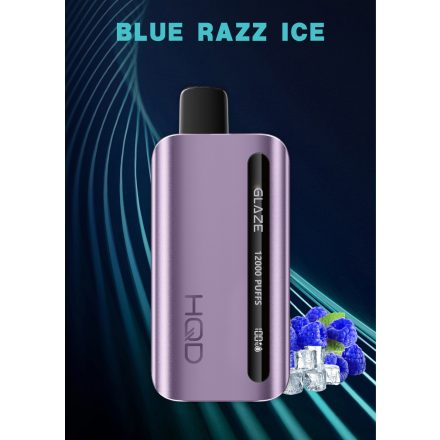 HQD Glaze 12000 Blue Razz Ice 5% Nicotine Disposable Vape