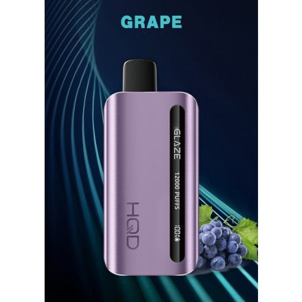 HQD Glaze 12000 Grape 5% Nicotine Disposable Vape