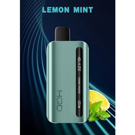 HQD Glaze 12000 Lemon Mint 5% Nicotine Disposable Vape