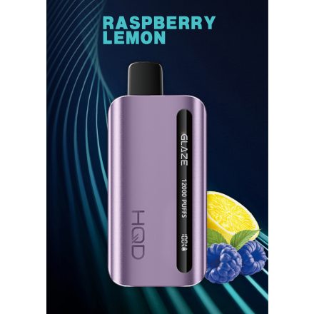 HQD Glaze 12000 Raspberry Lemon 5% Nicotine Disposable Vape