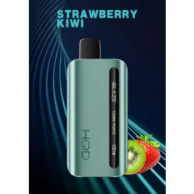 HQD Glaze 12000 Strawberry Kiwi 5% Nicotine Disposable Vape