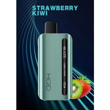 HQD Glaze 12000 Strawberry Kiwi 5% Nicotine Disposable Vape