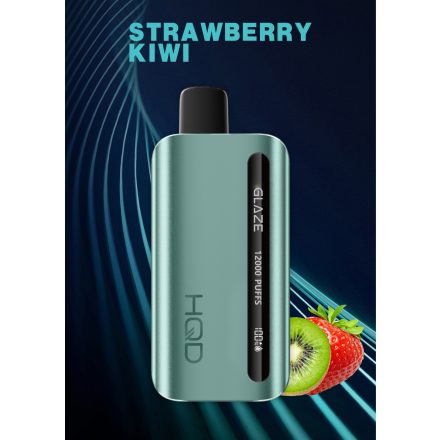 HQD Glaze 12000 Strawberry Kiwi 5% Nicotine Disposable Vape