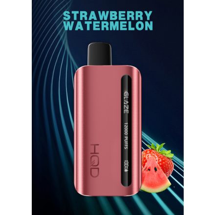 HQD Glaze 12000 Strawberry Watermelon 5% Nicotine Disposable Vape