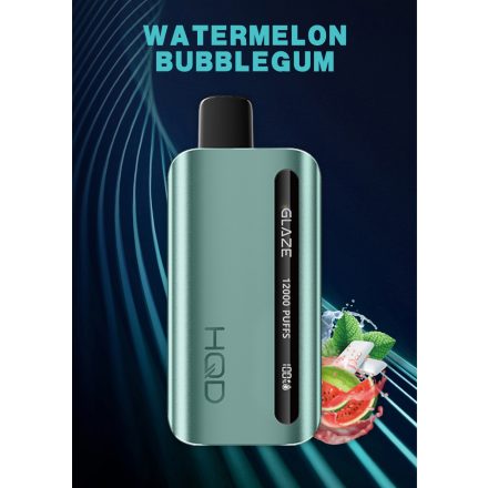 HQD Glaze 12000 Watermelon Bubble Gum 5% Nicotine Disposable Vape