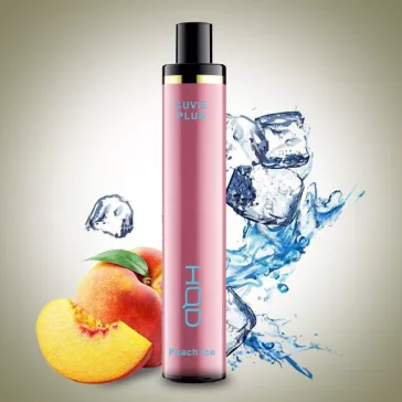 HQD Cuvie Plus 1200 - Peach Ice 2% Nicotine Disposable Pod Vape