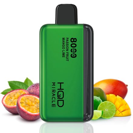 HQD Miracle 8000 - Passion Fruit Mango Lime 5% Nicotine Disposable Pod Vape