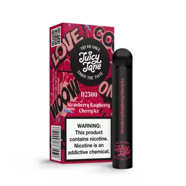 Juicy Jane JJ2500 - Strawberry Raspberry Cherry Ice 2% Nicotine Disposable Vape Pod