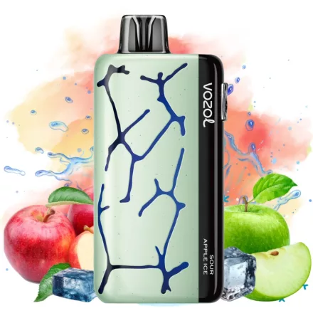 VOZOL NEON 45000 - Sour Apple Ice 5% Nicotine Disposable Vape