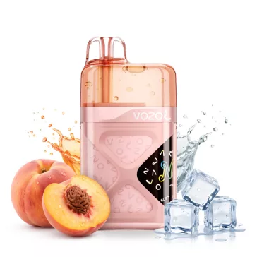 Vozol Neon 60000 Peach Ice 5% disposable vape